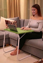 sai praseeda Foldable Table, Study Table For Kids Adjustable Hight & Light Weight Plastic Portable Laptop Table