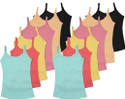 SaiB Camisole For Girls (Multicolor, Pack of 12)