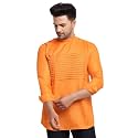 SAIFOO Men39s Rich Cotton Blind Short Kurta