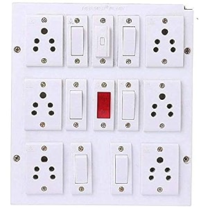 Heavy Duty PVC Extension Board 6 Switches6