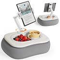SAIJI Kindle Pillow Stand for Bed, Soft and Comfortable Tablet Holder,Gray
