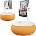 SAIJI Tablet Stand Adjustable, Phone/Tablet Pillow Holder for Lap in Bed with 360° Viewing Angles, Compatible with Phone, iPad mini - iPad Pro 13, Kindle, Galaxy Tab, E-Reader(4.7-12.9") - Orange