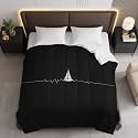 Sailboat Pulse Comforter Bedding Heavy Bed Blanket Soft Warm Fluffy All Seasons Only Quilt 264x229cm