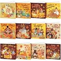 Saillong 12 Pack Fall Thanksgiving Diamond Art Cards with Envelopes