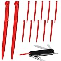 Saillong 12 Pack Toothpicks Compatible with Victorinox/Swiss Army Knives Smaller Than 3 1/2, 1.8 in Knife Toothpick Replacement for Clean Teeth, Multifunctional Army Pocket Knife Accessory (Red)