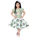 SAIMINA Dresses Girls Regular Fit Printed Casual