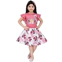 SAIMINA Dresses Girls Regular Fit Printed Casual