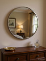 SAINI DARPAN Round Bathroom Mirror for Wash