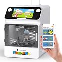 SainSmart PrintyGo 3D Printer for Kids, 600mm/s Auto Leveling Printer for Beginners with 5" Touch Screen, 1500+ Models, Child-Safe Design, Wi-Fi/App Control, Pre-Assembled for STEM Learning Gift