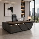 SAINTCY 86.6" Large L-Shaped Executive Standing Desk, Right Return