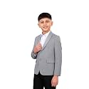 SaintX Boys Premium Tuxedo Blazer (1 to 14 Years) | Prince Charming Formal Wear Collection for Kids &amp; Boys | Fully Lined | Shawl Collar | Slim Fit | Royale Luxury Wear