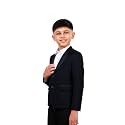 SaintX Boys Premium Tuxedo Blazer (1 to 14 Years) | Prince Charming Formal Wear Collection for Kids &amp; Boys | Fully Lined | Shawl Collar | Slim Fit | Royale Luxury Wear
