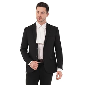saintx men39s black formal blazer for advocates  court dress  regular fit  fully lined  professional legal wear