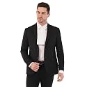 SaintX Men's Black Formal Blazer for Advocates | Court Dress | Regular Fit | Fully Lined | Professional Legal Wear