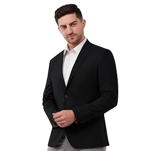 saintx men39s premium 4-way comfy stretch sunscreen casual blazerlight weight designed for summersfully linedcomfort able slim fitwrinkle resistant all-day casual amp formal signature coat jk11