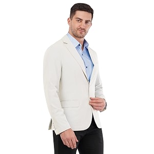 saintx men39s tailored unlined formal blazerlayering jacket drapes amp feels like a shirtairy amp light weight ideal for summershighly stretchable wrinkle resistant fabricslim fitall day comfort