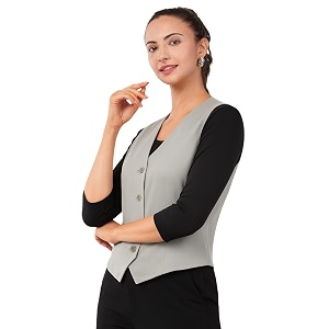 SaintX Womens Waist Coat Sleeveless