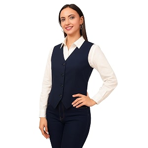 SaintX Womens Waist Coat Sleeveless
