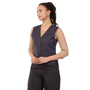 SaintX Womens Waist Coat Sleeveless