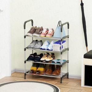 SAISAP 4-LAYER PVC PLASTIC SHOERACK STAND BLACK