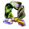 Saiusloa Neck Scarf For Womens Silky Head Scarves Hair Bandanas Square Scarf Fashion Accessories lightweight