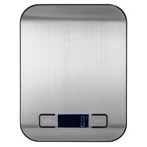 saiyam stainless steel digital electronic kitchen scale weighing machine for food baking cooking for home use health and fitness weight silver 18 x 14 x 18 cm