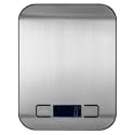 Saiyam Stainless Steel Digital Electronic Kitchen Scale Weighing Machine for Food, Baking, Cooking for Home Use, Health and Fitness, Weight (Silver, 18 x 14 x 1.8 cm)
