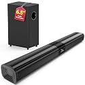 Saiyin Detachable Sound Bar with 6.5" Subwoofer, 10-Level Adjustable Bass