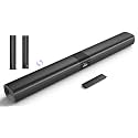 Saiyin Sound Bar for Smart TV, 100W Soundbar with Crystal-Clear Vocals and Bluetooth 5.3/TV-ARC/Optical/AUX Input, Center Channel Speaker Surround Sound System for TV/PC/Gaming/Projectors