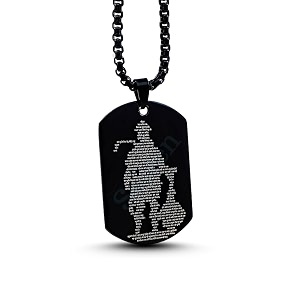saizen mens religious pendant locket with chain