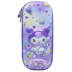 sajani 3d unicorn pencil case large capacity pencil case compass with compartments cartoon design pencil boxcasepouch for school kuromi