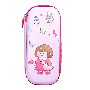 sajani 3d unicorn pencil case large capacity pencil case compass with compartments cartoon design pencil boxcasepouch for school cute girl