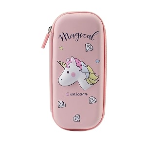 sajani 3d unicorn pencil case large capacity pencil case compass with compartments cartoon design pencil boxcasepouch for school 3d unicon