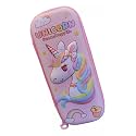 SAJANI 3D Unicorn Pencil Case, Large Capacity Pencil Case Compass with Compartments, Cartoon Design Pencil Box/Case/Pouch for School (Happy Life Unicon)