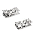 Sajani Small Stainless Steel Multipurpose cloth clips (Set of 24)(2 inch)