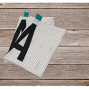 sajavat home 100 pure cotton print kitchen towel 21x27 inches white amp black pack of 2