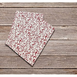 sajavat home 100 pure cotton print kitchen towel 21x27 inches red amp white 600 gsm pack of 2