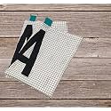 SAJAVAT HOME 100% Pure Cotton Print Kitchen Towel 21x27 INCHES White &amp; Black (Pack of 2)