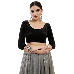 Womens Solid Velvet Breathable 3 4 Sleeve