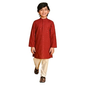 Saka Designs Boys Embroidered Kurta Pyjamas