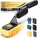 Saker Electric Grill Brush,Grill Cleaning Brush for Outdoor Grill,BBQ Cleaner with 5 Interchangeable Heads,Fire-Resistant Pad, Reciprocating Scrubber, Cordless Grill Tools for Charcoal,Flat Top Grills