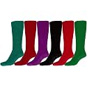 Sakkas Womens Super Soft Anti-Slip Fuzzy Knee High Socks Value Assorted 6-Pack