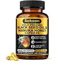 Sakoon nutrition Black Seed Oil Capsules - with Manuka Honey, Black Cumin Seed Oil Cold Pressed, Turkish Nigella Sativa Oil, 2% Thymoquinone, Immune & Digestive Support, 60 Count, 1010mg per Serving