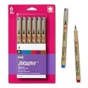 Sakura 38061 6-Piece Pigma Brush Pen Set