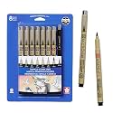 SAKURA 50203 8-Piece Pigma Manga Comic Pro Drawing Kit,micro,Multi-coloured