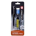 Sakura Cushioning Point Mechanical Pencil Starter set with lead refill and eraser (Black, 0.3mm-B)