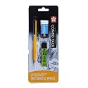 SAKURA Cushioning Point Mechanical Pencil Starter Set With Lead Refill&amp;Foam Eraser,(2B,0.3),Black