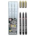 Sakura Gelly Roll Classic Ass't (05/08/10) and Pigma Micron Anniversary Limited Edition (01/03/05) Combo Pack (White Gelly roll+ Limited EditionBlack Micron)