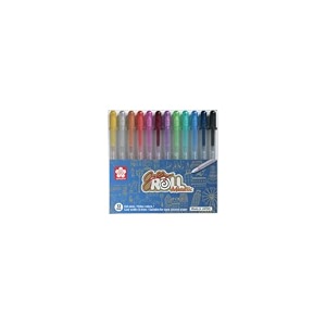 sakura gelly roll metallic pack of 12 colored pens