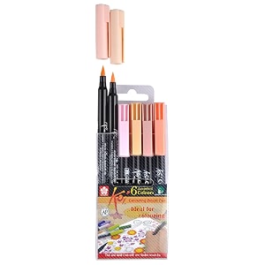 sakura koi coloring open stock brush pen warm gray pack of 2